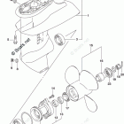 DF 20AEL2 Gear Case (4 Blade) (DF20AT P03)