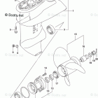 DF 9.9BTHL2 Gear Case (3 Blade)