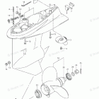 DF 100ATL Gear Case (DF100AT E03)