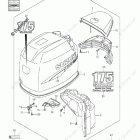 DF 175TX Engine Cover (DF175)(Model:06-09)
