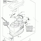 DF 200TX Engine Cover (DF200)(Model:04-09)
