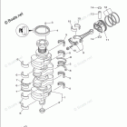 F115JB Crankshaft Piston