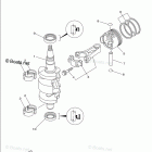 F9.9LEB Crankshaft Piston