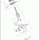 RA1250 1ZDS PAN AMERICA (2021) Коленчатый вал и поршни