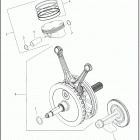 FLTRXSE 1TCL CVO ROAD GLIDE (2021) PISTONS AND FLYWHEEL ASSEMBLY - MILWAUKEE-EIGHT® 117 ENG...
