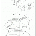 FLHTCUTGSE 1TBH CVO TRI GLIDE (2021) CONSOLE, FUEL TANK