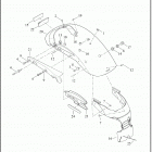 XL883N 4LE2 IRON 883 (2021) FENDERS, REAR - (DOMESTIC, CANADA)