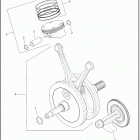 FLHTKSE 1TEH CVO ULTRA LIMITED (2020) PISTONS AND FLYWHEEL ASSEMBLY - MILWAUKEE-EIGHT 117® ENG...