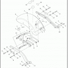 FLSB 1YMJ SPORT GLIDE (2018) FENDERS AND SUPPORTS, REAR - FLSB