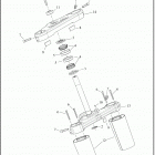 FLDE 1YCJ DELUXE (2019) FORK BRACKETS, FRONT - FLDE, FLHC, FLHCS