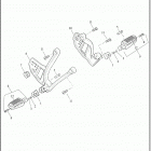 RA1250 1ZDS PAN AMERICA (2021) FOOTRESTS, PASSENGER