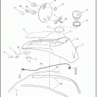 FLHTP 1FMP POLICE ELECTRA GLIDE (2021) CONSOLE, FUEL TANK - FLHTP