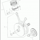 FLRT 1MCP FREEWHEELER (2020) PISTONS AND FLYWHEEL ASSEMBLY - MILWAUKEE-EIGHT® 114 ENG...