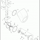 XL1200NS 1LP3 IRON 1200 (2021) HEADLAMP - XL1200NS 