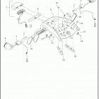 RA1250 1ZDS PAN AMERICA (2021) LICENSE PLATE BRACKET AND TURN SIGNALS, REAR