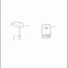 FLHTKSE 1TEH CVO ULTRA LIMITED (2019) GARAGE DOOR TRANSMITTER AND RECEIVER