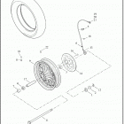 XL1200T 1LL3 SUPERLOW 1200T (2020) WHEELS, REAR, CAST - ABS ONLY - XL883L, XL883N, XL1200CX...