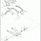 FLHTP 1FMP POLICE ELECTRA GLIDE (2021) FRAME AND FORK, REAR  AND TOUR-PAK SUPPORT
