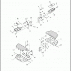 FLHT 1FVC ELECTRA GLIDE STANDARD (2021) FOOTBOARDS AND FOOTPEGS, PASSENGER