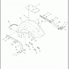 FLHCS 1YBK HERITAGE CLASSIC 114 (2021) FENDERS AND SUPPORTS, REAR  -  FLHC, FLHCS