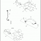 FLHT 1FVC ELECTRA GLIDE STANDARD (2021) TAIL LAMP AND TURN SIGNALS, REAR - FLHT AND FLH