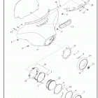 FLHTCUTGSE 1TBH CVO TRI GLIDE (2021) WINDSHIELD, FAIRING AND HEADLAMP