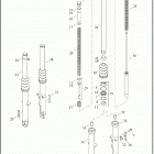 XL883N 4LE2 IRON 883 (2021) FORK, FRONT - XL883N, XL1200NS