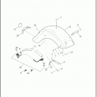 FLHTP 1FMP POLICE ELECTRA GLIDE (2021) FENDERS, REAR