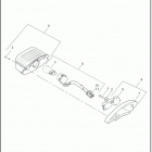 FLHTCUTG 1MAF TRI GLIDE ULTRA (2019) TAIL LAMP AND TURN SIGNALS, REAR - FLHTCUTG (DOMESTIC)