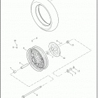 XL1200NS 1LP3 IRON 1200 (2020) WHEELS, REAR, CAST - NON-ABS - XL883L, XL883N, XL1200CX,...