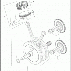 FXBBS 1YYK STREET BOB 114 (2021) PISTONS AND FLYWHEEL ASSEMBLY - MILWAUKEE-EIGHT™ 114