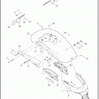 XL883N 4LE2 IRON 883 (2021) FENDERS, REAR - (ALL EXCEPT DOMESTIC, CANADA)
