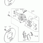 Rhino 660 Hardwoods Передний тормозной суппорт