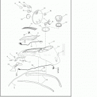 FLHTCUTG 1MAF TRI GLIDE ULTRA (2019) CONSOLE, FUEL TANK - FLHTCUTG