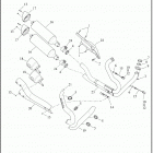 FXFB 1YKJ FAT BOB (2019) EXHAUST SYSTEM - FXFB, FXFBS