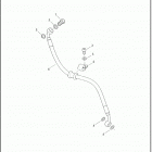 XG500 4NAA STREET 500 (2019) BRAKE LINES, REAR, NON-ABS