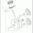 FXDRS 1YVK FXDR 114 (2019) PISTONS AND FLYWHEEL ASSEMBLY - MILWAUKEE-EIGHT™ 114