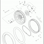 XL1200C 1CT3 1200 CUSTOM (2018) WHEELS, FRONT, LACED - XL1200C