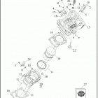 XG500 4NAA STREET 500 (2019) CYLINDERS, HEADS AND VALVES