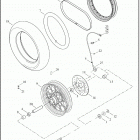 XL1200C 1CT3 1200 CUSTOM (2018) WHEELS, REAR, LACED - XL1200C