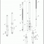 XL883L 4CR2 SUPERLOW (2019) FORK, FRONT - XL883L, XL1200C