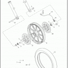 XL1200CX 1LM3 1200 ROADSTER (2020) WHEELS, FRONT, CAST - XL1200C (INDIA ONLY), XL883L, XL88...