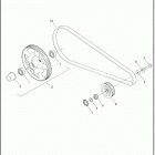 XG500 4NAA STREET 500 (2019) BELT AND SPROCKET