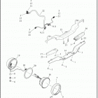 FLDE 1YCJ DELUXE (2019) AUXILIARY / FOG LAMPS AND TURN SIGNALS, FRONT - FLDE