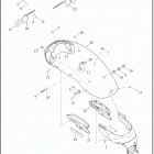 XL1200CX 1LM3 1200 ROADSTER (2019) FENDERS, REAR - XL1200CX (ALL EXCEPT DOMESTIC, CANADA)