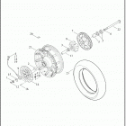 FLHTP 1FMC ELECTRA GLIDE STANDARD POLICE (2018) Колесо заднее