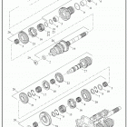 FLHTCU 1FCC ELECTRA GLIDE ULTRA CLASSIC (2019) TRANSMISSION GEARS