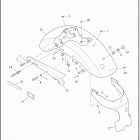 XL883L 4CR2 SUPERLOW (2018) FENDERS, REAR - XL883N, XL1200X,1200X ANX (CANADA ONLY),...