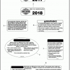 FLHTP 1FMC ELECTRA GLIDE STANDARD POLICE (2018) Лейбл предостережения