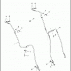 XL1200NS 1LP3 IRON 1200 (2018) BRAKE LINES, FRONT - NON-ABS